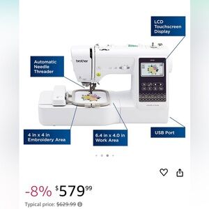 Brand new original Brother SE700 sewing and embroidery machine